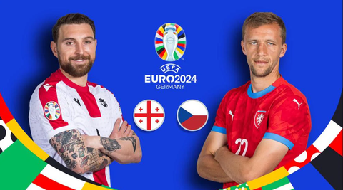 Máy tính soi tỉ số Euro 2024: Georgia hòa CH Czech 1-1- Ảnh 1. Máy tính dự đoán đội tuyển Georgia sẽ hòa CH Czech trong lượt trận thứ hai tại bảng F Euro 2024, lúc 20h ngày 22-6 - Ảnh: UEFA