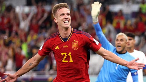 Dự đoán tỉ số: Tây Ban Nha thắng Albania ít nhất 2 bàn cách biệt- Ảnh 1. Dani Olmo hứa hẹn sẽ đá chính ở trận này - Ảnh: REUTERS