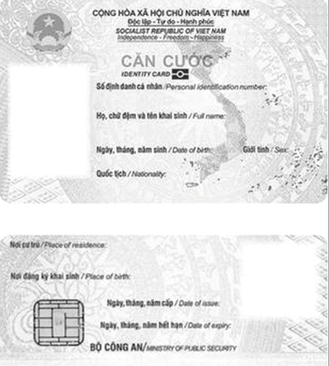 TP.HCM tạm ngưng cấp căn cước, định danh từ ngày 25 đến 30-6- Ảnh 1. Mặt trước và sau của mẫu thẻ căn cước cấp cho công dân từ đủ 6 tuổi trở lên được sử dụng từ ngày 1-7 - Ảnh: Công an cung cấp