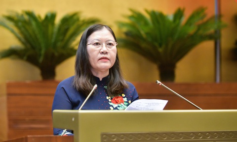 Quốc hội thông qua Luật Tổ chức tòa án mới, 'chốt' không đổi tên tòa án tỉnh, huyện- Ảnh 3. Bà Lê Thị Nga - Ảnh: Media Quốc hội