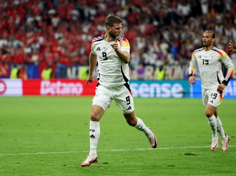 Nhất bảng A, tuyển Đức rơi vào 'siêu nhánh đấu' ở Euro 2024- Ảnh 1. Tuyển Đức rơi vào nhánh đấu khó tại vòng knock-out Euro 2024 - Ảnh: REUTERS