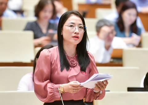 Đại biểu Quốc hội đề xuất bổ sung xử hình sự mua bán thai nhi- Ảnh 1. Đại biểu Trần Khánh Thu - Ảnh: Media Quốc hội