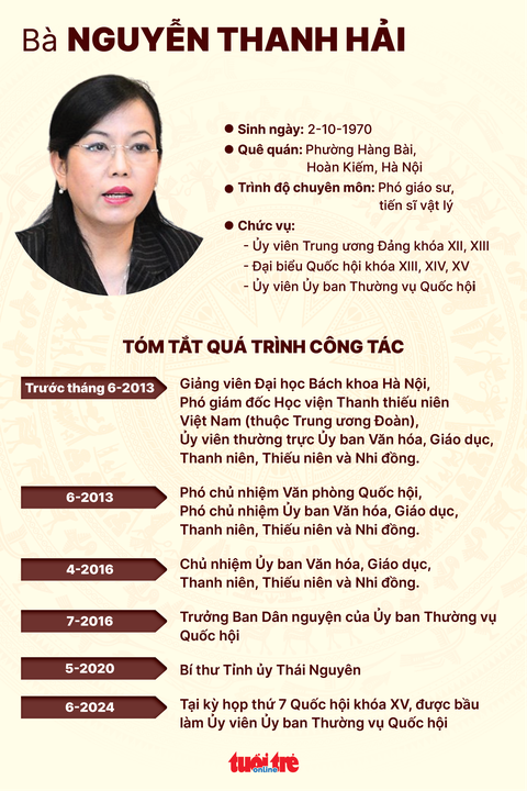 Bí thư Thái Nguyên Nguyễn Thanh Hải làm Ủy viên Ủy ban Thường vụ Quốc hội- Ảnh 2. Đồ họa: NGỌC THÀNH