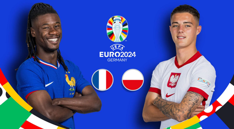 Máy tính soi tỉ số Euro 2024: Pháp thắng Ba Lan 3-0- Ảnh 1. Máy tính dự đoán đội tuyển Pháp sẽ thắng đậm Ba Lan trong cuộc đối đầu tại bảng D Euro 2024 lúc 23h ngày 25-6 - Đồ họa: AN BÌNH