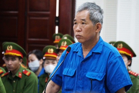 Cựu giám đốc Công an Hải Phòng Đỗ Hữu Ca ra tòa phúc thẩm- Ảnh 2. Bị cáo Trương Xuân Đước tại phiên tòa sơ thẩm - Ảnh: T.THẮNG
