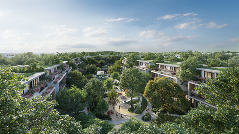 Khám phá biệt thự Forest Villas tại vùng đất có mảng xanh gấp 3 tiêu chuẩn Liên Hợp Quốc- Ảnh 2. Mặt sau mỗi căn biệt thự tiếp giáp với công viên chủ đề
