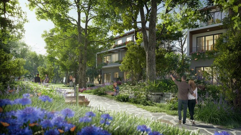Khám phá biệt thự Forest Villas tại vùng đất có mảng xanh gấp 3 tiêu chuẩn Liên Hợp Quốc- Ảnh 3. Đường dạo Shinrin Yoku tại Healing Forest