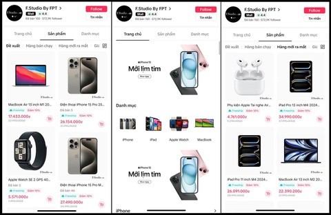F.Studio by FPT có mặt trên TikTok Shop- Ảnh 1. Từ ngày 25-6 đến 27-6, các sản phẩm Apple tại gian hàng TịkTok Shop của F.Studio by FPT được giảm giá đến 10%