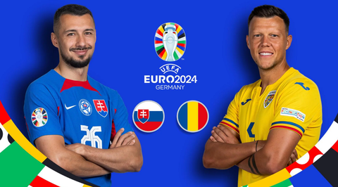 Máy tính soi tỉ số Euro 2024: Romania từ hòa đến thắng Slovakia- Ảnh 1. Máy tính dự đoán đội tuyển Romania sẽ từ hòa đến thắng Slovakia trong lượt trận thứ ba tại bảng E Euro 2024, lúc 23h ngày 26-6 - Ảnh: UEFA