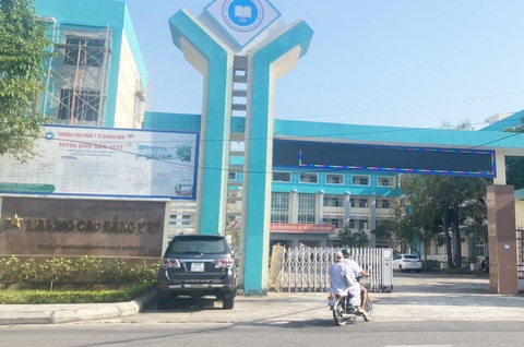 Sau hiệu trưởng bị khởi tố, Trường cao đẳng Y tế Quảng Nam có quyền hiệu trưởng- Ảnh 1. Trường cao đẳng Y tế Quảng Nam - Ảnh: LÊ TRUNG