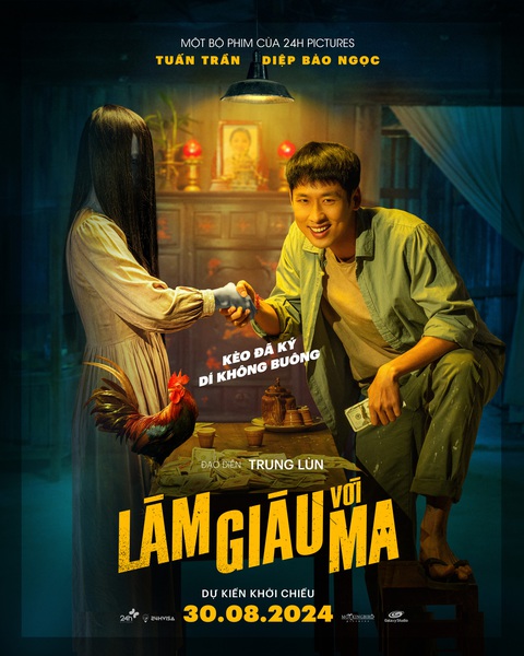 Diệp Bảo Ngọc hóa ma nữ, bầm dập vì phải kiếm tiền cho Tuấn Trần trong 'Làm giàu với ma'- Ảnh 1. Diệp Bảo Ngọc hóa ma nữ, bầm dập vì phải kiếm tiền cho Tuấn Trần trong 'Làm giàu với ma'- Ảnh 1.