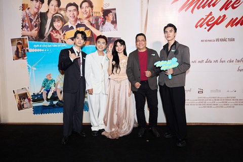 Minh Dự từng 'lơ' đạo diễn Vũ Khắc Tuận khi được mời đóng phim- Ảnh 3. Dàn cast Mùa hè đẹp nhất