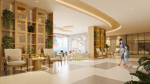 Trải nghiệm sống trong 'biệt thự trên cao' tại Seaview Residences- Ảnh 6. Phòng sinh hoạt cộng đồng
