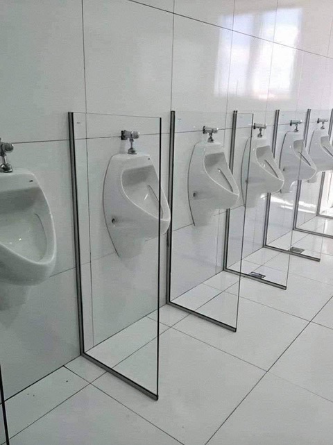 Ảnh vui 27-6: Vách ngăn trong suốt khiến quý ông 'đứng hình'- Ảnh 1. Tôi đau đớn, tôi gục ngã, tôi ái ngại.