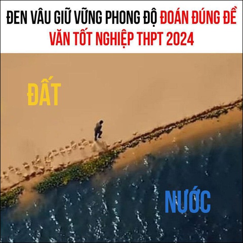 Dân mạng nói Kaito Kid 'đoán trúng' đề thi ngữ văn THPT 2024- Ảnh 2. Đen Vâu đem đến nhiều hình ảnh gợi tác phẩm