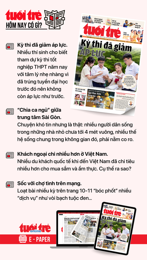 Tin tức sáng 28-6: Giải ngân vốn đầu tư công mới đạt 28%; 'Sốt' đất nền Hưng Yên- Ảnh 4. Tin tức chính trên Tuổi Trẻ nhật báo hôm nay 28-6. Để đọc Tuổi Trẻ báo in phiên bản E-paper, mời bạn đăng ký Tuổi Trẻ Sao TẠI ĐÂY