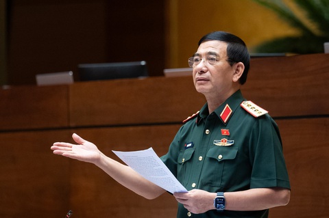 Đại tướng Phan Văn Giang nói về quản lý máy bay không người lái- Ảnh 1. Bộ trưởng Phan Văn Giang - Ảnh: Media Quốc hội