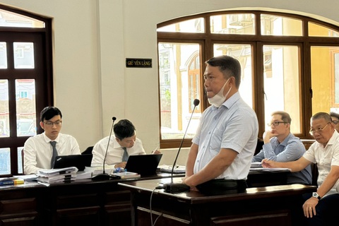 Vụ bán đất nền khu dân cư đô thị Dầu Giây: Đề nghị cựu tổng giám đốc 5-6 năm tù- Ảnh 1. Bị cáo Nguyễn Thuận, cựu tổng giám đốc Công ty Phú Việt Tín, bị đề nghị 5-6 năm tù về tội lạm dụng tín nhiệm chiếm đoạt tài sản - Ảnh: A.B.