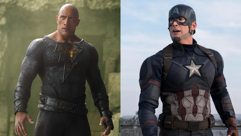 Hai diễn viên chính đều từng thủ vai siêu anh hùng, tuy nhiên The Rock không thể thoát cái bóng của bản thân, còn Chris Evans vẫn đang cố vượt qua hình ảnh Captain America của mình - Ảnh: Warner Bros/Disney Hai diễn viên chính đều từng thủ vai siêu anh hùng, tuy nhiên The Rock không thể thoát cái bóng của bản thân, còn Chris Evans vẫn đang cố vượt qua hình ảnh Captain America của mình - Ảnh: Warner Bros/Disney