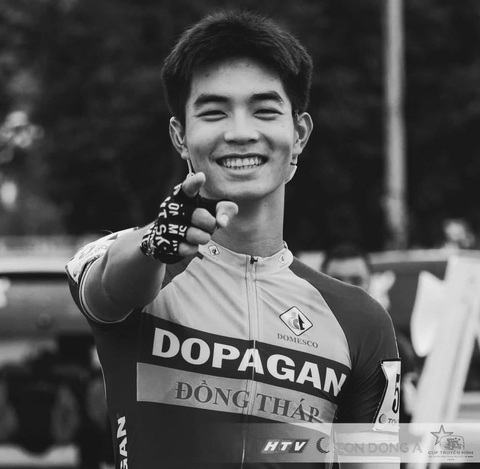 Cua rơ 17 tuổi Trần Minh Mẫn qua đời trên đường tập vì va chạm giao thông- Ảnh 1. Trần Minh Mẫn ra đi ở tuổi 17 trên đường đua - Ảnh: CÚP TRUYỀN HÌNH HTV