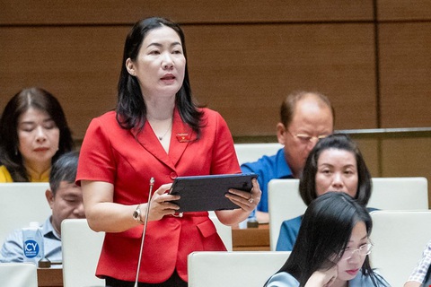 Nhà cháy không thoát được, đại biểu đề nghị luật quy định phòng cháy với nhà ở- Ảnh 2. Đại biểu Trần Thị Thu Phước (Kon Tum) - Ảnh: GIA HÂN