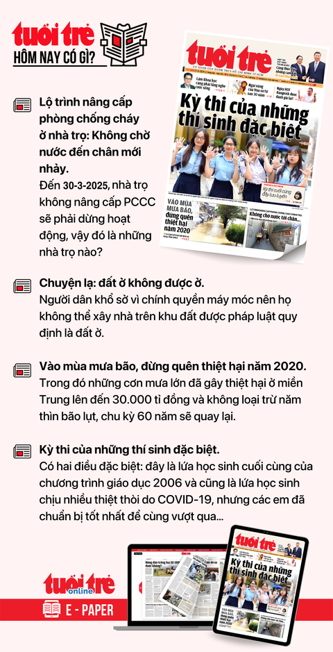 Tin tức sáng 27-6: Sáng nay Quốc hội chốt phương án cấm nồng độ cồn, cấm tuyệt đối hay để mức thấp?- Ảnh 3. Tin tức đáng chú ý trên Tuổi Trẻ nhật báo ngày 27-6. Để đọc Tuổi Trẻ báo in phiên bản E-paper, mời bạn đăng ký Tuổi Trẻ Sao TẠI ĐÂY