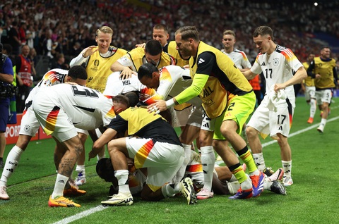 Máy tính soi tỉ số Euro 2024: Đức đánh bại Đan Mạch- Ảnh 2. Đội tuyển Đức được đánh giá sẽ giành chiến thắng trước Đan Mạch - Ảnh: REUTERS