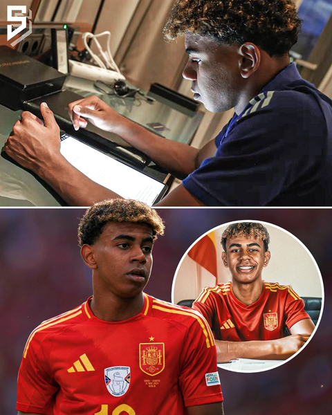 Lamine Yamal đậu kỳ thi trung học khi đang dự Euro 2024- Ảnh 1. Lamine Yamal tốt nghiệp trung học khi đang dự Euro 2024 cùng tuyển Tây Ban Nha