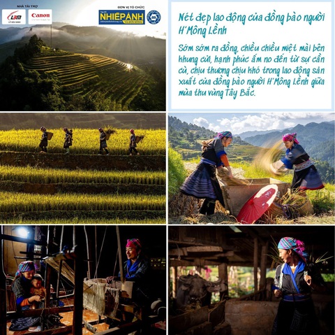 Tác phẩm Tác phẩm Nét đẹp lao động của đồng bào người H'Mông Lềnh của tác giả Định Khánh Nam đoạt giải nhì