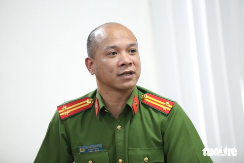 Trung tá Nguyễn Thành Hưng làm trưởng Phòng cảnh sát kinh tế Công an TP.HCM- Ảnh 1. Trung tá Nguyễn Thành Hưng được điều động giữ chức trưởng Phòng cảnh sát kinh tế Công an TP.HCM - Ảnh: MINH HÒA