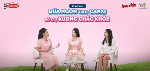 Chắc khỏe xương với bí quyết bổ sung canxi từ chuyên gia- Ảnh 1. Buổi livestream với sự góp mặt của Bác sĩ Đào Thị Yến Thủy cùng diễn viên Tú Vi.