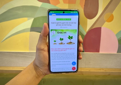 Quận Bình Tân tạm thời chưa thu tiền rác qua app- Ảnh 1. Ứng dụng Grac mà quận Bình Tân sẽ sử dụng để thu tiền rác qua app. Kết luận mới nhất của lãnh đạo quận sẽ tạm thời chưa thực hiện việc này - Ảnh: CHÂU TUẤN