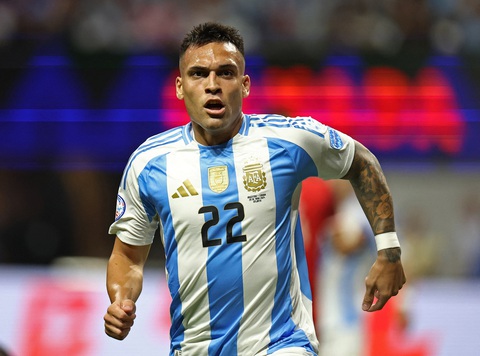 Dự đoán: Không Messi, Argentina vẫn thắng dễ Peru- Ảnh 1. Lautaro Martinez hứa hẹn sẽ tiếp tục ghi bàn - Ảnh: REUTERS