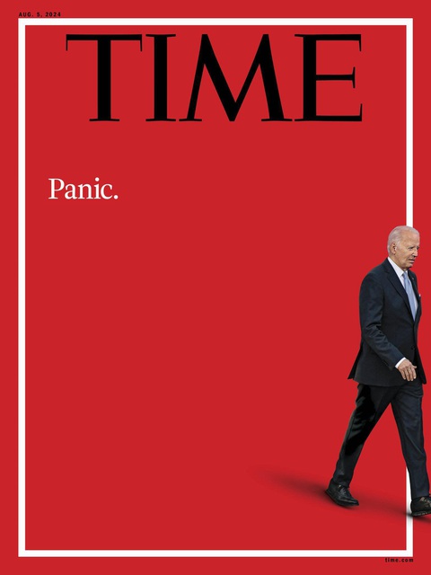 Báo chí Mỹ đồng loạt kêu gọi ông Biden bỏ cuộc đua- Ảnh 4. Bìa tạp chí Time