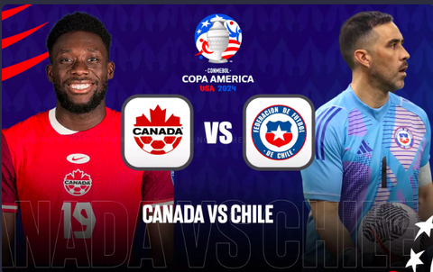 Máy tính soi tỉ số Copa America 2024: Canada hòa Chile- Ảnh 1. Máy tính dự đoán đội tuyển Canada (trái) sẽ hòa Chile trong cuộc đối đầu ở lượt trận thứ 3 bảng A Copa America 2024 - Ảnh: KHELNOW