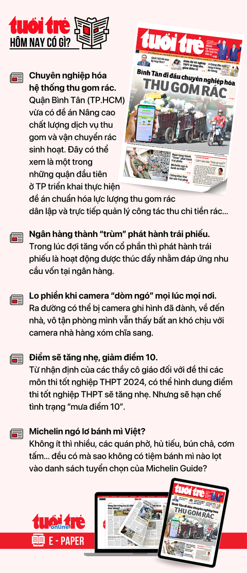 Tin tức sáng 30-6: Tháng 7 lương hưu, trợ cấp tăng, thời điểm trả phải chờ hướng dẫn?- Ảnh 5. Tin tức đáng chú ý trên Tuổi Trẻ nhật báo ngày 30-6. Để đọc Tuổi Trẻ báo in phiên bản E-paper, mời bạn đăng ký Tuổi Trẻ Sao TẠI ĐÂY