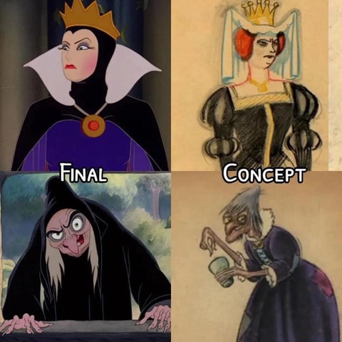 Các nhân vật phản diện Disney từ phác thảo cho đến hoàn thành- Ảnh 4. Evil Regina, được biết đến với tên Evil Queen, là nhân vật trong phim Once Upon a Time của ABC.