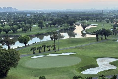 Sân golf Long Thành - một trong ba sân golf hiện hữu ở Đồng Nai thu hút du khách trong và ngoài tỉnh, chuyên gia nước ngoài đến chơi thể thao, nghỉ dưỡng - Ảnh: AN BÌNH