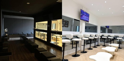 Tranh luận trái chiều về quán cà phê lắp kính một chiều- Ảnh 2. Ảnh chụp bên trong quán cà phê hẹn hò dùng kính một chiều khiến dân mạng nổi sóng