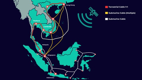 Liên minh AseanConnect.One- Ảnh 1. Liên minh AseanConnect.One kết nối rộng khắp trong khu vực - Ảnh: FPT Telecom International