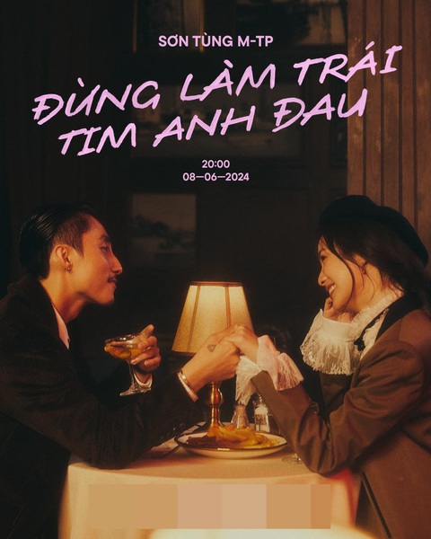 Sơn Tùng mang 'Đừng làm trái tim anh đau' đến 7-Minute Stage- Ảnh 2. Pimtha (phải) xuất hiện trong poster Đừng làm trái tim anh đau của Sơn Tùng M-TP
