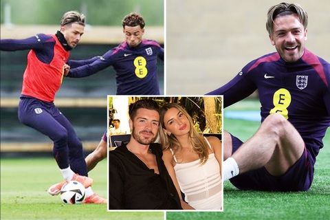 Grealish vội vã bỏ rơi bạn gái vì suất tuyển Anh dự Euro 2024- Ảnh 1. Jack Grealish cắt ngắn kỳ nghỉ với bạn gái để hội quân cùng tuyển Anh hướng đến Euro 2024 - Ảnh: Getty