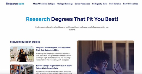 Bảng xếp hạng 'nhà khoa học hàng đầu thế giới': Quá bát nháo- Ảnh 4. Trang chủ của Research.com - Ảnh chụp màn hình