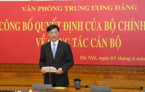 Thứ trưởng Bộ Công an Nguyễn Duy Ngọc làm chánh Văn phòng Trung ương Đảng- Ảnh 4. Ông Nguyễn Duy Ngọc phát biểu tại buổi lễ - Ảnh: TTXVN
