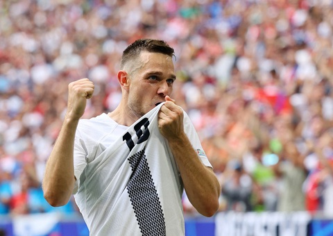 Máy tính soi tỉ số Euro 2024: Bồ Đào Nha thắng dễ Slovenia 2-0- Ảnh 2. Slovenia được dự đoán sẽ khó làm nên bất ngờ trước Bồ Đào Nha - Ảnh: REUTERS