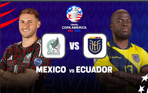 Máy tính soi tỉ số Copa America 2024: Mexico đánh bại Ecuador- Ảnh 1. Máy tính dự đoán đội tuyển Mexico sẽ đánh bại Ecuador trong cuộc đối đầu ở lượt trận thứ 3 bảng B Copa America 2024 - Ảnh: KHELNOW