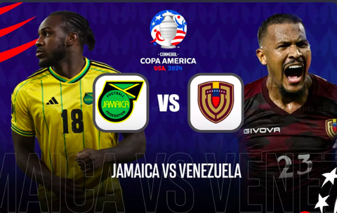 Máy tính soi tỉ số Copa America 2024: Venezuela thắng Jamaica- Ảnh 1. Máy tính dự đoán đội tuyển Venezuela sẽ đánh bại Jamaica trong cuộc đối đầu ở lượt trận thứ 3 bảng B Copa America 2024 - Ảnh: L KHELNOW