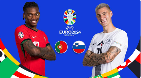 Máy tính soi tỉ số Euro 2024: Bồ Đào Nha thắng dễ Slovenia 2-0- Ảnh 1. Máy tính dự đoán đội tuyển Bồ Đào Nha sẽ thắng dễ Slovenia ở vòng 16 đội Euro 2024 lúc 2h ngày 2-7 - Ảnh: UEFA