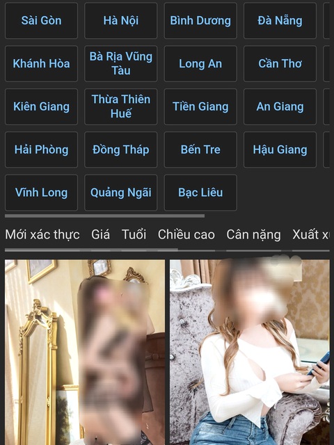 Sốc với chợ tình trên mạng - Kỳ 4: Rao tình trên mạng, bán dâm ngoài đời- Ảnh 3. Nhan nhản trang mời chào mại dâm trên mạng chi tiết đến cả hình ảnh, tuổi, số vòng, cân nặng của các cô gái bán dâm - Ảnh chụp màn hình
