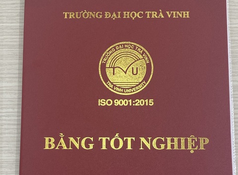 Không chấp nhận văn bằng 2 ngôn ngữ Anh khi xét tuyển tiến sĩ?- Ảnh 1. Bằng tốt nghiệp cử nhân của Trường đại học Trà Vinh - Ảnh: S.T.